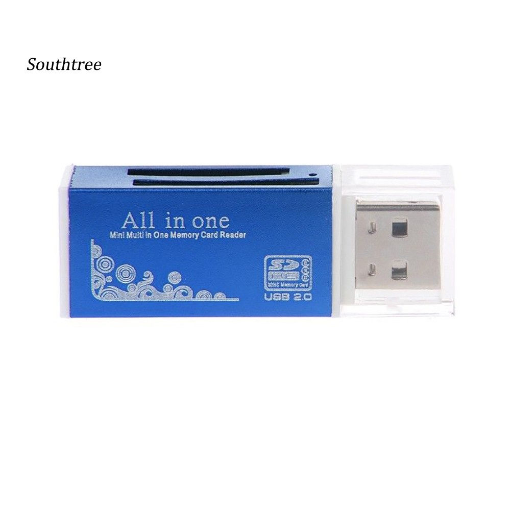 Đầu Đọc Thẻ Nhớ Usb 2.0 Cho Sd / Sdhc Mmc Tf Ms M2 Tiện Dụng