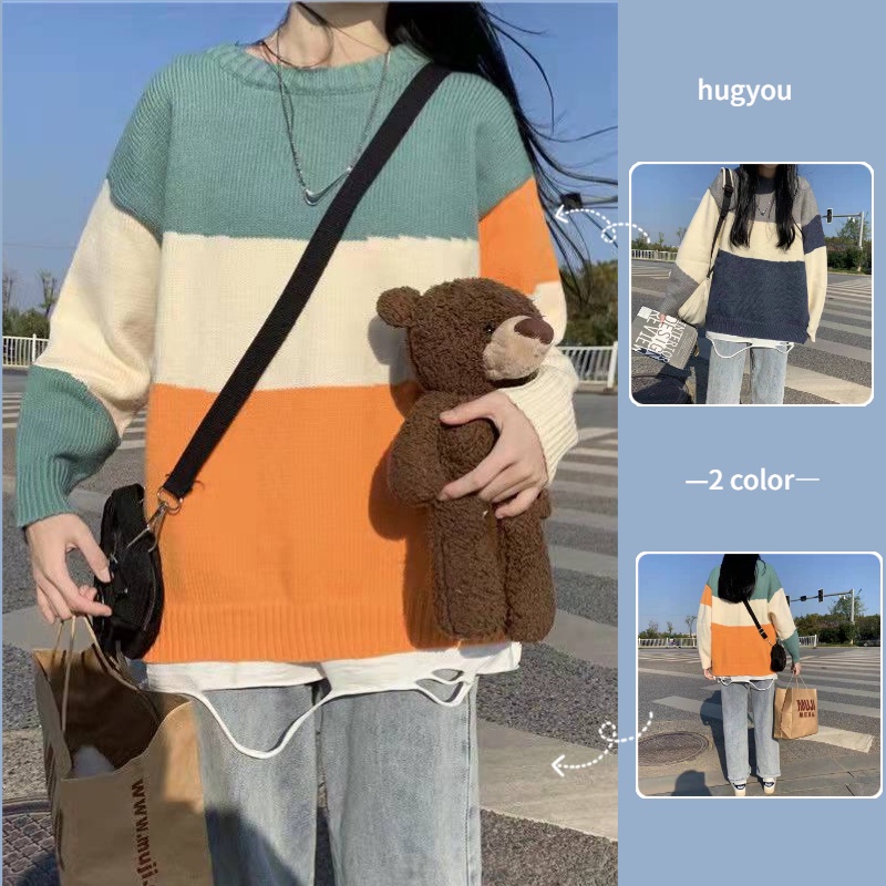 Áo Len Nữ Phong Cách Hàn Quốc Màu Trơn