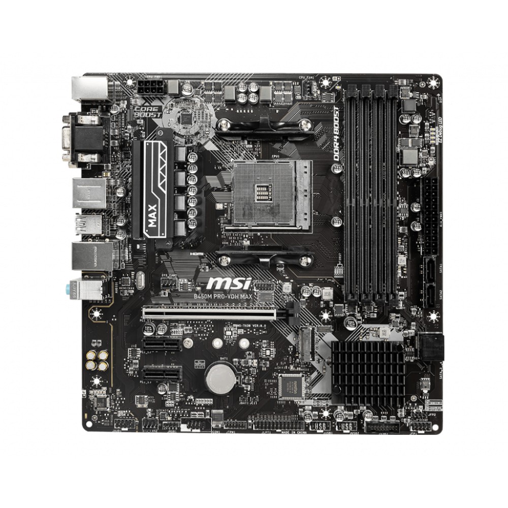 [Mã ELTECHZONE giảm 6% đơn 500K] MAINBOARD MSI B450M PRO-VDH MAX New chính hãng bảo hành 36T