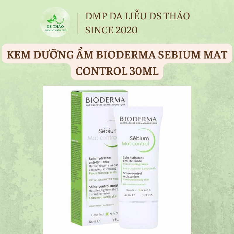 KEM DƯỠNG ẨM KIỀM DẦU BIODERMA SEBIUM MAT CONTROL 30ML