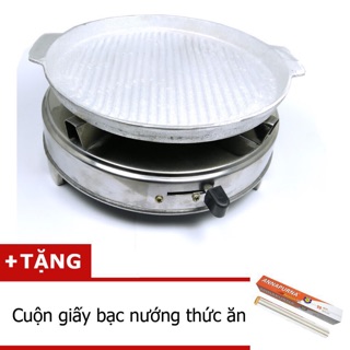 Combo bếp nướng cồn + chảo gang ( tặng giấy bạc)