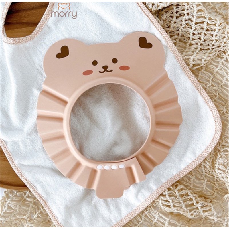 Mũ gội đầu chắn nước bảo vệ tai cho bé làm từ chất xốp dẻo PP có độ bền cao, tiện lợi cho mẹ