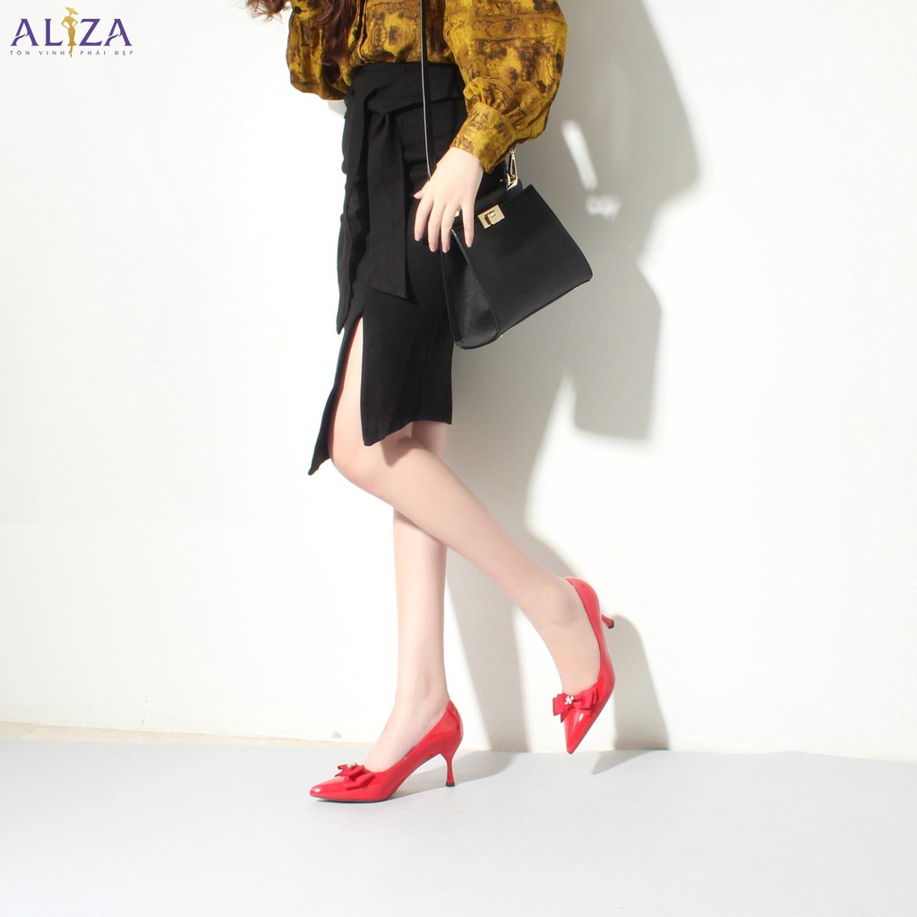 Aliza - Giày công sở đính nơ đá V84