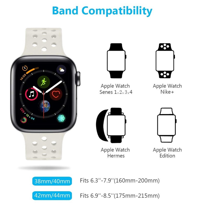 Dây Silicone Khóa Kim Loại Cho Đồng Hồ Apple 42mm / 38mm 3 2 1