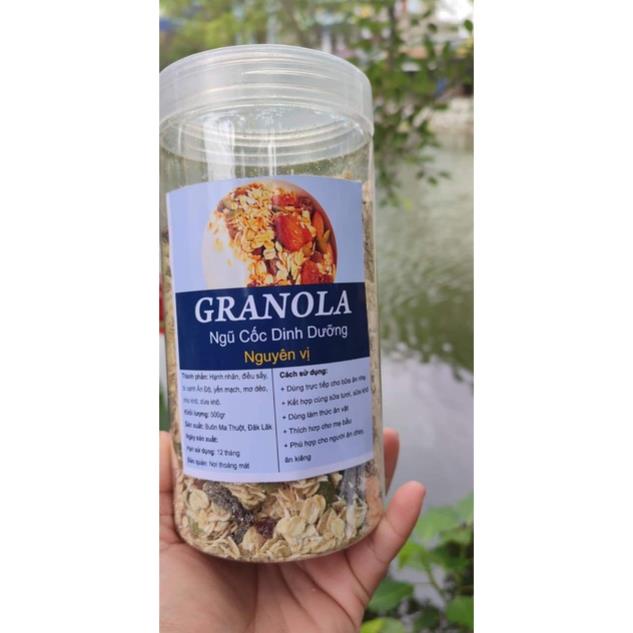(sỉ=lẻ) NGŨ CỐC DINH DƯỠNG MIX HẠT GRANOLA - HŨ 500G