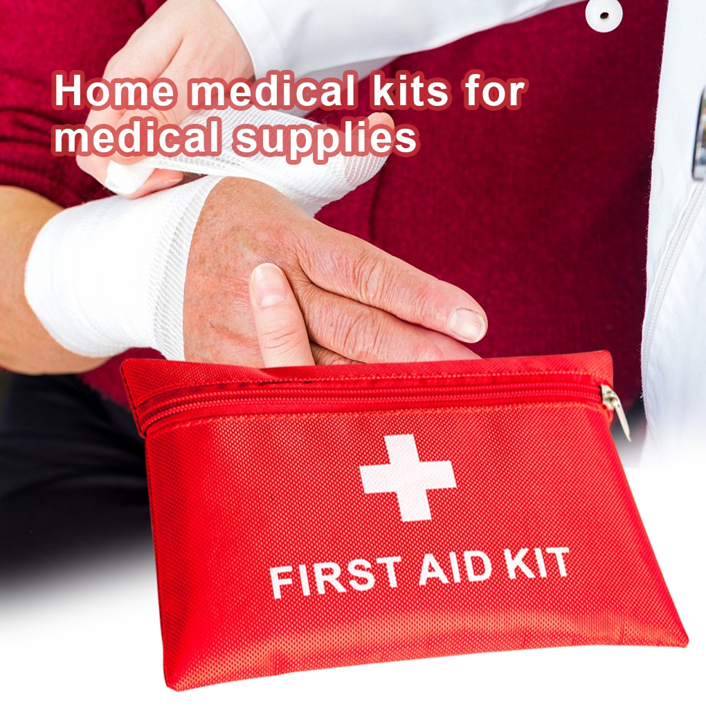 Set 39 dụng cụ sơ cứu y tế kèm túi đựng bằng vải tiện dụng cho các hoạt động ngoài trời