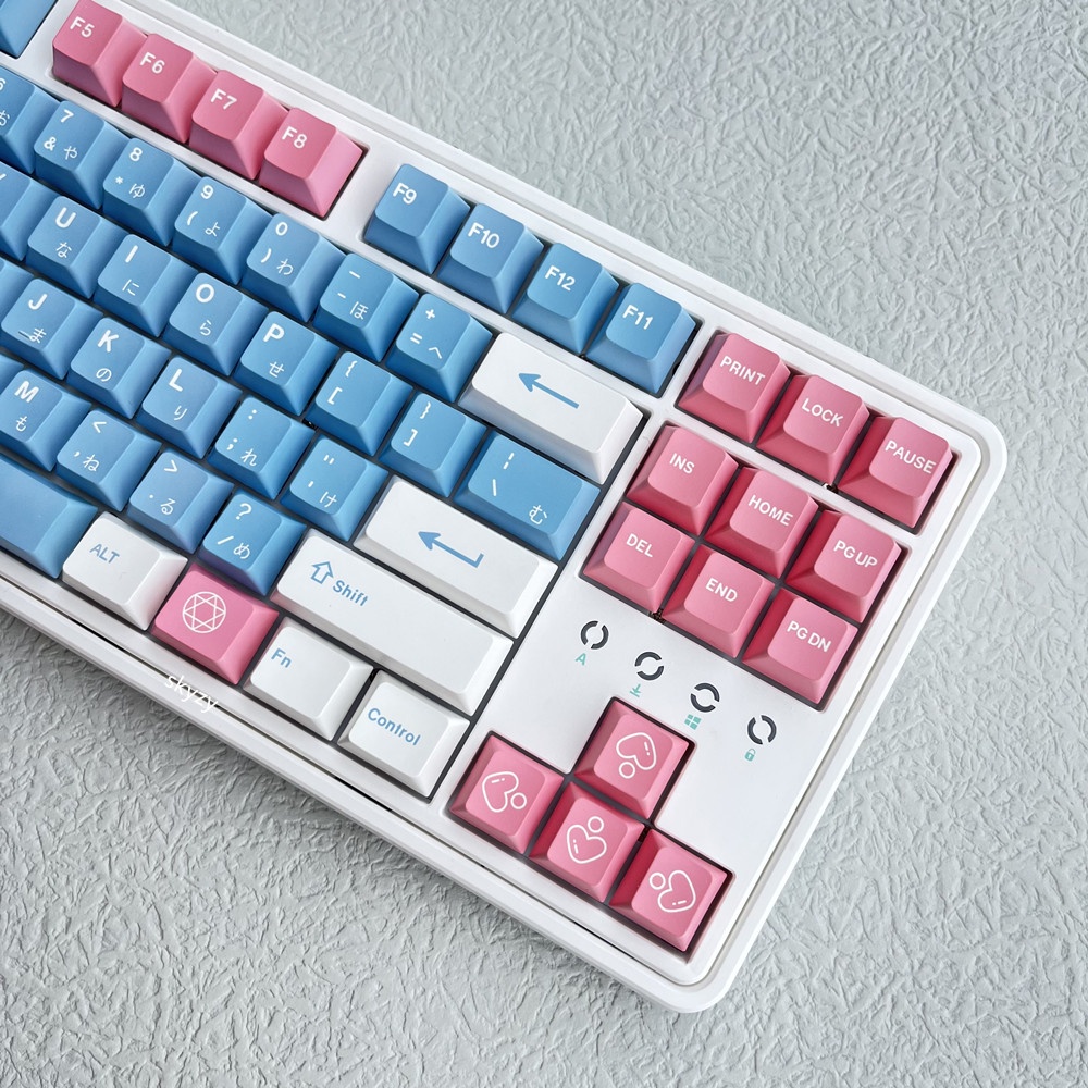 Sky City Keycaps Cherry Profile Blue Powder PBT DYE-SUB Bàn phím cơ Keycap 131 Phím