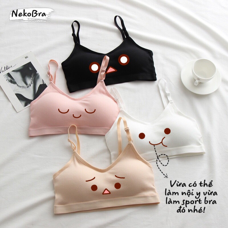 Áo Lót Bra Cotton Nâng Ngực Tròn Trịa Cực Đẹp