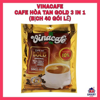 [VINACAFE-BỊCH 40 GÓI] Cafe, Cà phê sữa hòa tan GOLD 3in1 (HSD : 09/2022)