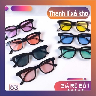 Mắt kính mát chữ v nhỏ đen nhiều màu