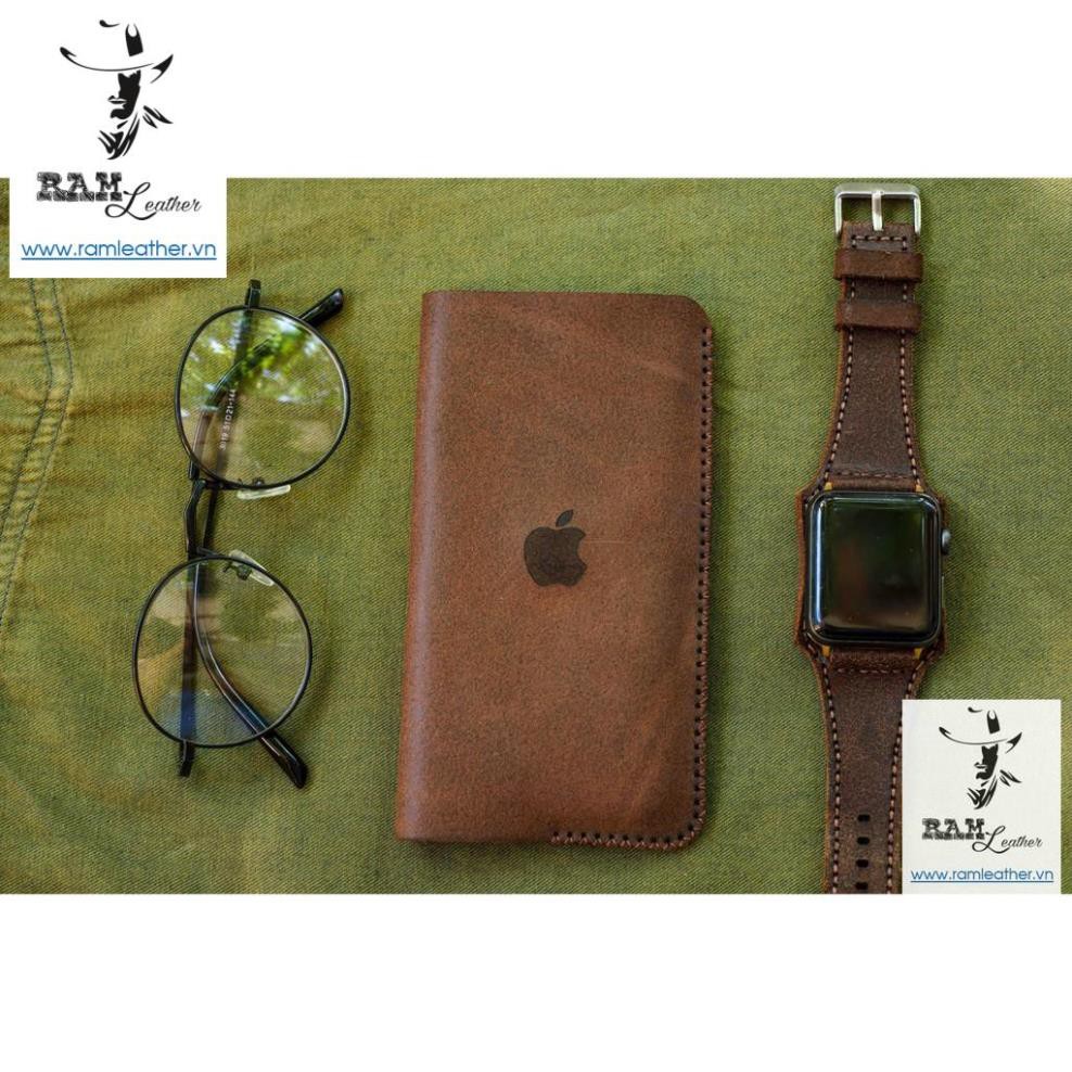 BAO DA IPHONE DA BÒ THẬT VINTAGE - IPHONE 6, 6PLUS, 7, 7 PLUS, 8, 8 PLUS, X, XS, XSMAX, IP 11, IP 11 PROMAX. SE . | BigBuy360 - bigbuy360.vn