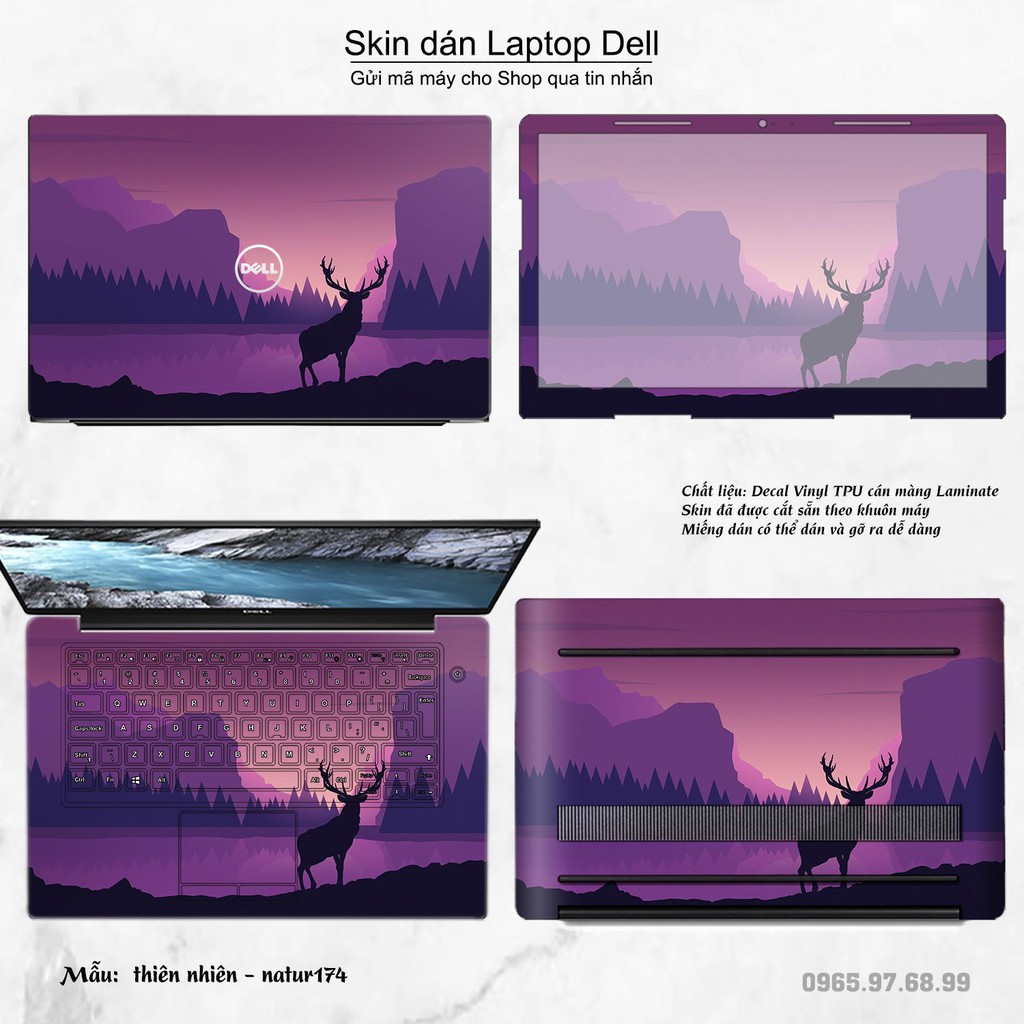 Skin dán Laptop Dell in hình thiên nhiên nhiều mẫu 7 (inbox mã máy cho Shop)