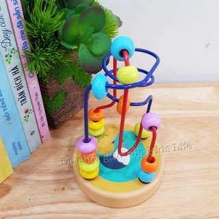 Đồ Chơi Luồn Hạt Gỗ ( Size nhỡ ), Đồ Chơi Giáo Dục