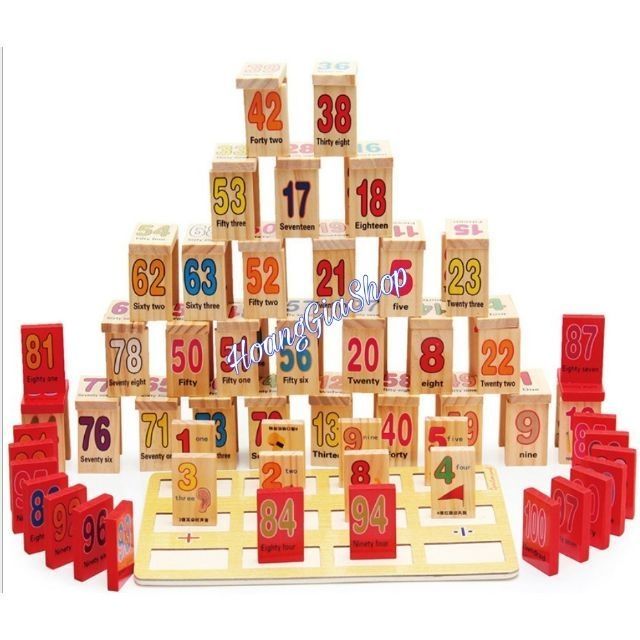 Domino học toán 100 thẻ