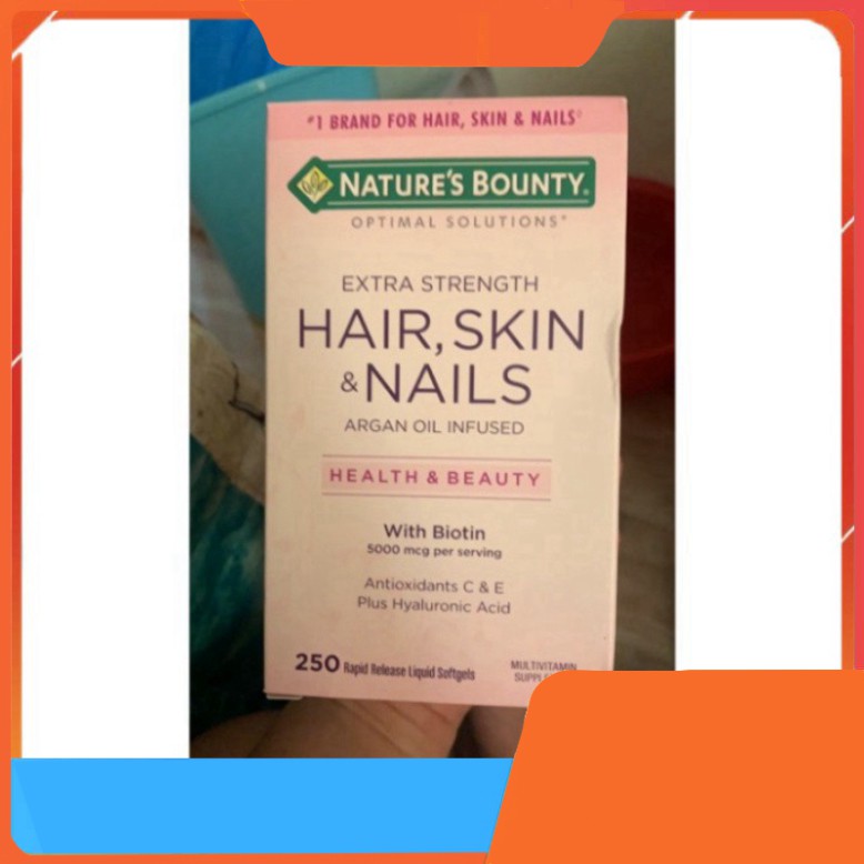 SIÊU TIẾT KIỆM nature's Bounty Hair,skin&nails 250 viên SIÊU TIẾT KIỆM