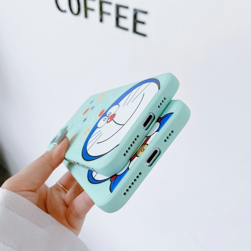 Shockproof Casing Oppo A93 A94 A31 A52 A92 A53 A15 A15S A73 A54 A7 2018 A5s A12 A3s A5 A12e A9 A5 2020 A1K A37 A83 A57 A39 Neo 9 F1s F9 F3 Lite F5 F5Youth F11 Pro Cute Doraemon Cartoon Anti-fall Soft Phone Case