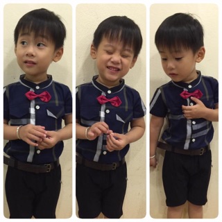 Set BBR bé trai kèm dây lưng