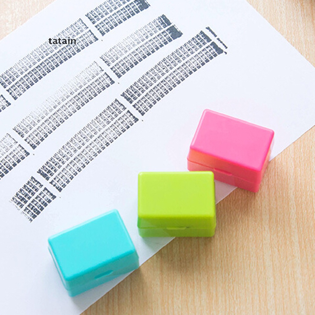 [TAT] NEW Confidential Seal Security Hide ID Garbled Self-Inking Rubber Stamp Protect Identity Theft Stick Confidential