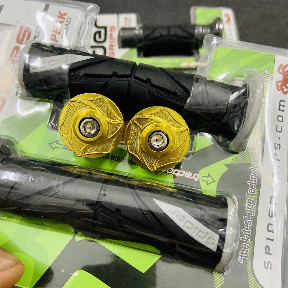 [TRANG TRÍ] COMBO bao tay lái xe máy SPIDER và gù nhôm lốc xoáy siêu độc đáo