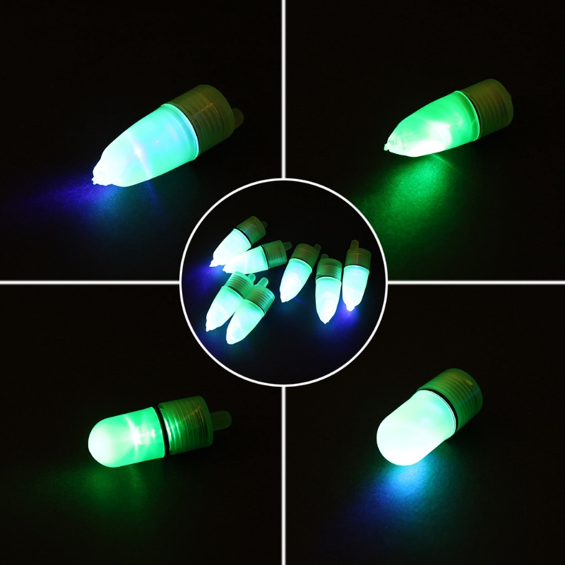 QQ*10pcs Night Float Fishing Rod Tip LED Light  Alarm Bell Bite Carp Clip Alerter
