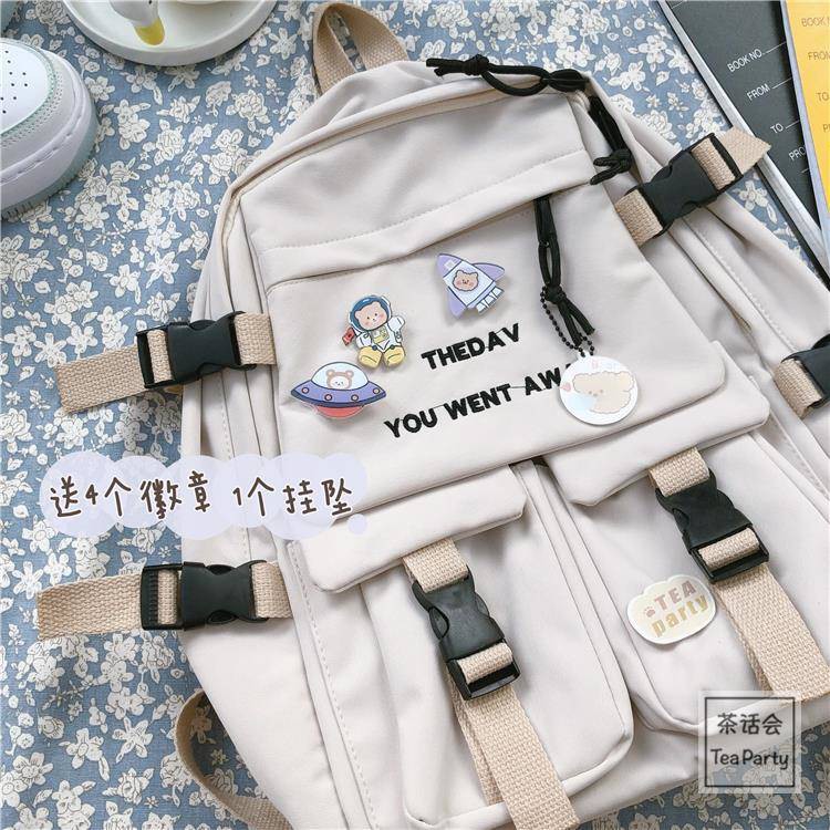 Túi đeo vai dụng cụ retro Nhật Bản, phiên bản tiếng Hàn, học sinh trung học, du lịch nữ, ba lô,