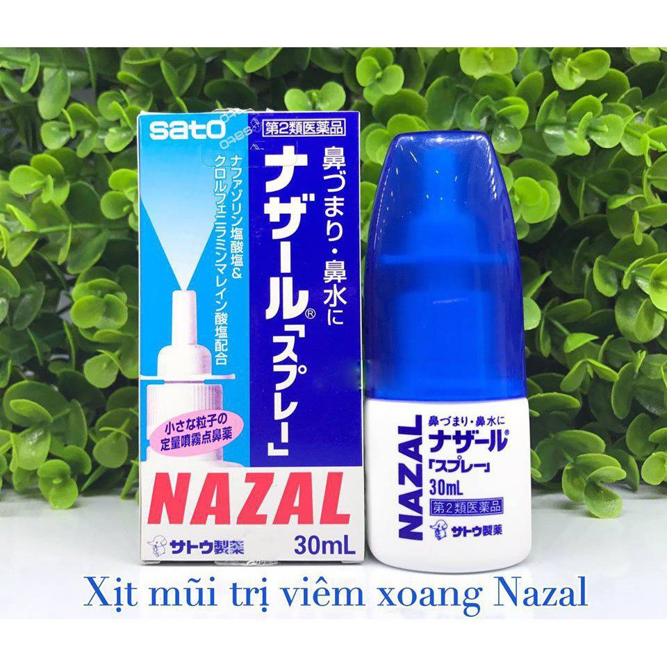 Xịt mũi Nazal Nhật Bản 30ml - Xịt chống Ngạt Mũi, Sổ Mũi, Viêm Xoang