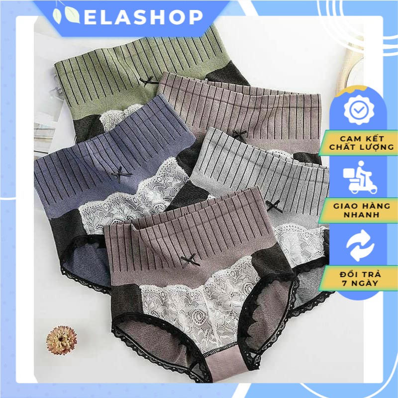 Quần lót cạp cao gen bụng(set 5 quần)