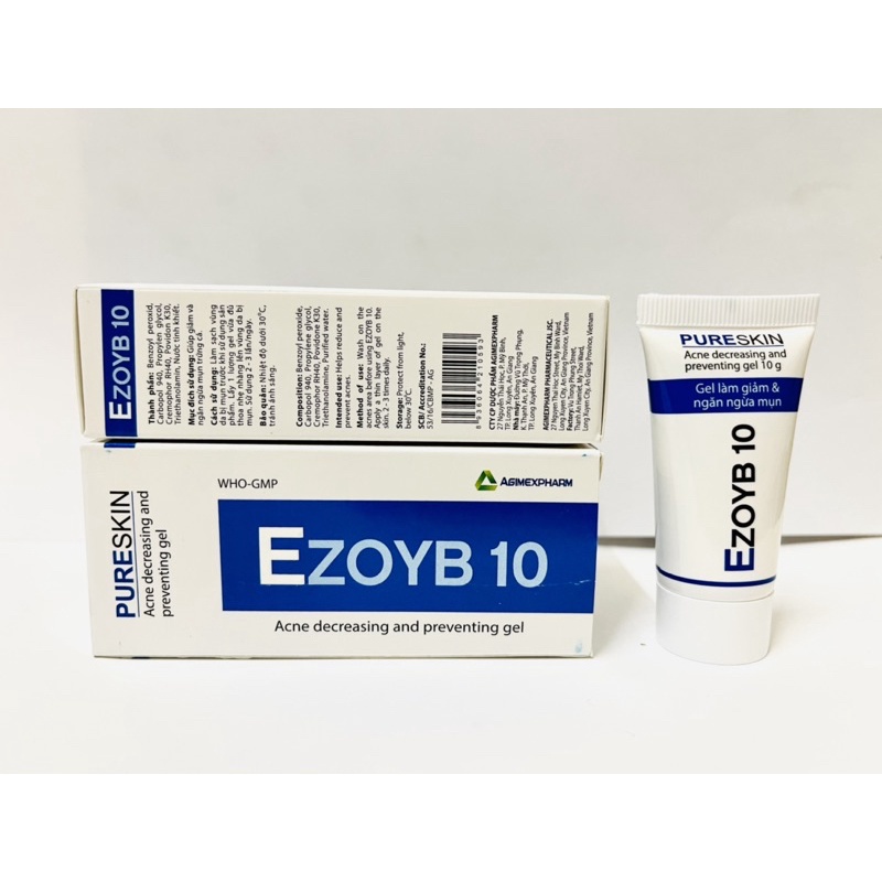 [10g] GEL GIẢM MỤN  EZOYB 10 ( BENZOYL PEROXIDE - BPO 10%) | BigBuy360 - bigbuy360.vn