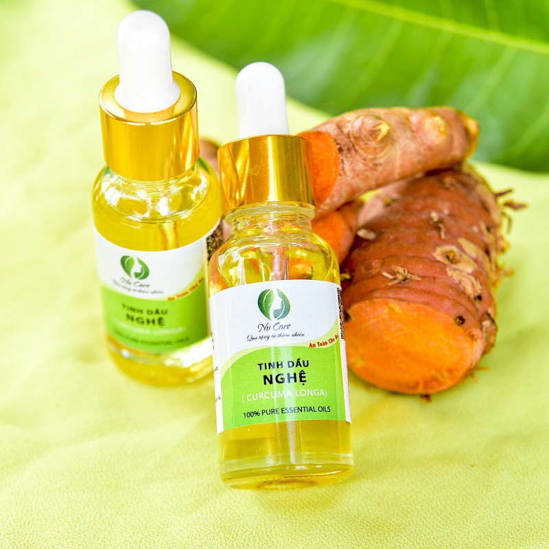 Tinh Dầu Nghệ Nguyên Chất 20ml làm mờ sẹo, mờ thâm chăm sóc da, làm lành vết thương, chống lão hóa NuCare