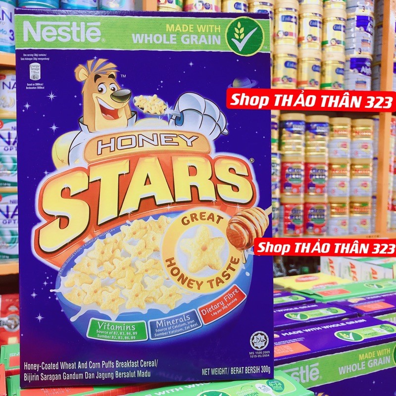 NGŨ CỐC ĂN SÁNG STARS HONNEY NESTLE 300gram