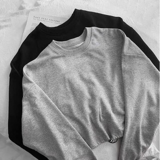 Áo croptop tay dài bo eo