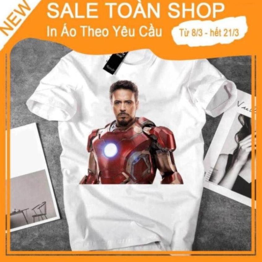 Áo thun Nam Nữ Iron Man Dễ Thương Áo thun Unisex - Áo thun tay lỡ cặp đôi - Áo thun Hàn Quốc 871500