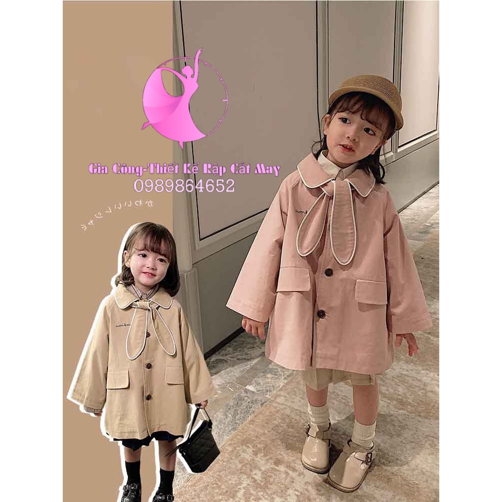 MT980 Rập măng tô cực xinh cho bé gái
