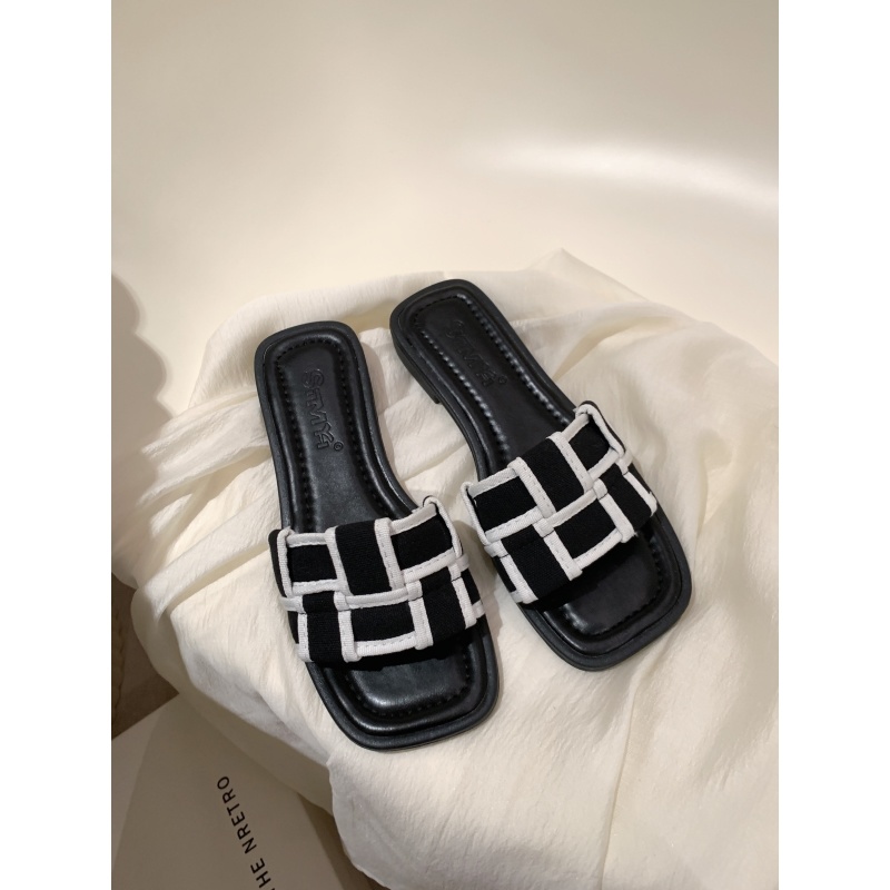 Dép Xỏ Ngón Đế Bằng Phong Cách Pháp Thời Trang Mùa Hè 2022 Mới Cho Nữ