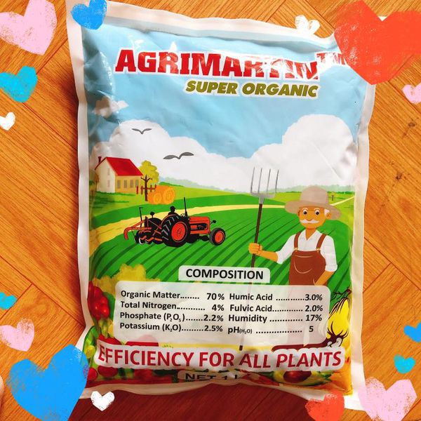 Phân hữu cơ cao cấp dạng viên AGRIMARTIN bịch 01kg