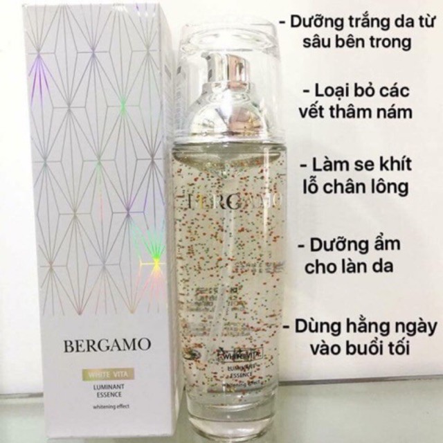 Tinh chất dưỡng trắng bergamo white vita luminant essence bergamo 110ml