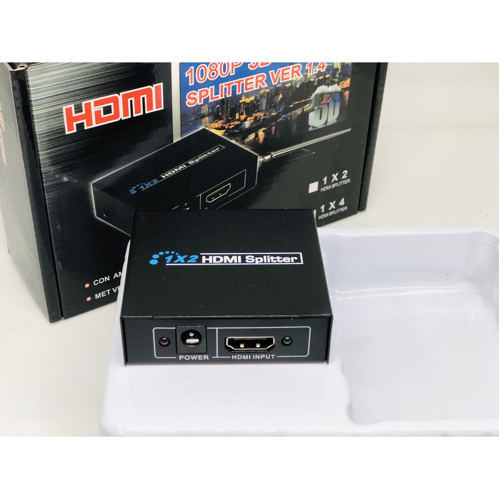 Bộ chia HDMI 1-2, 1 cổng HDMI ra 2 cổng HDMI