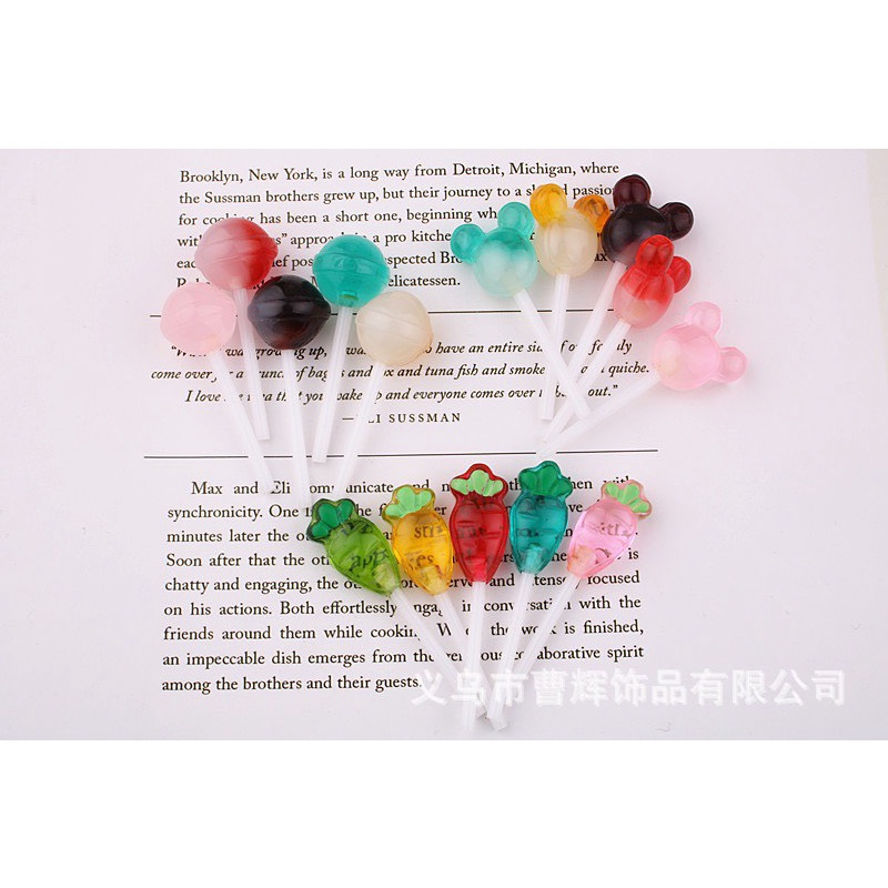 Charm  slime/ Dụng Cụ Charm Trang Trí  Hình Que Kẹo