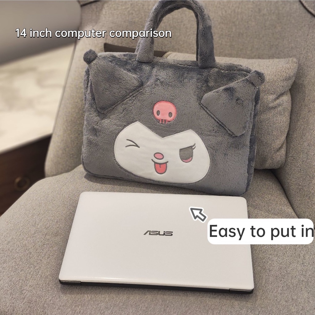 Túi Đựng Laptop Mỏng Họa Tiết Kuromi Dễ Thương Cho MacBook Pro 16 14 15 15.6 inch