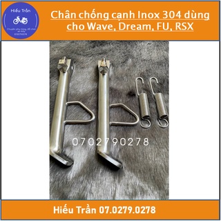 Chân chống cạnh inox 304 xịn dùng cho wave, dream, fu, rsx