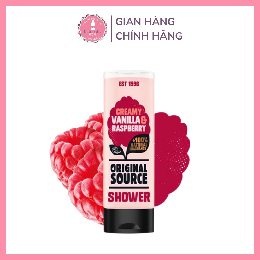 Sữa Tắm Creamy Vanilla & Raspberry Hương Vani Mâm Xôi Ngọt Ngào Dưỡng Ẩm Da Dịu Nhẹ 250ml