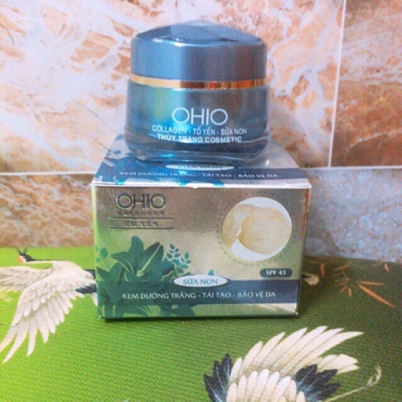 Kem Ohio dưỡng trắng tái tạo da Collagen 18g