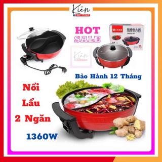 Nồi Lẩu Điện Tròn 2 Ngăn Cao Cấp Chống Dính 1360W ,Dung Tích 5L - Công Suất Mạnh Mẽ, Thiết Kế Thông Minh Me4X62Pzls