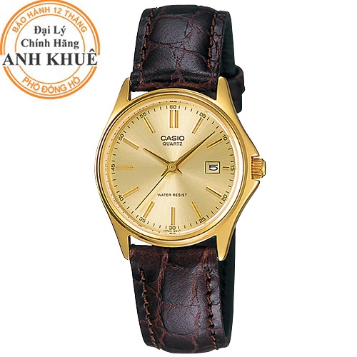 Đồng hồ nữ dây da Casio chính hãng Anh Khuê LTP-1183Q-9ADF