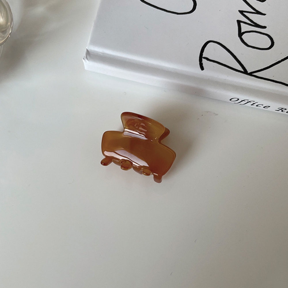 Kẹp tóc càng cua kiểu dáng hình học bằng nhựa resin thời trang cho nữ