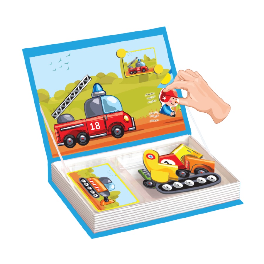 Đồ Chơi PEEK A BOO Sách Nam Châm - Bộ Sưu Tập Xe PAB004-1