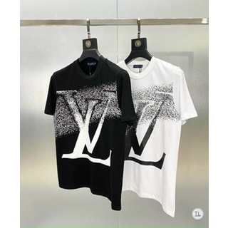 Áo thun nam cổ tròn tay ngắn in LV vải cotton dày đẹp,thoáng mát,sang trọng-AHFASHION