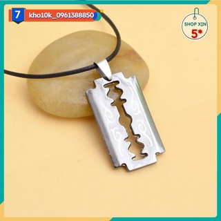 Sỉ 10 Dây chuyền nam mã lai mặt lưỡi lam