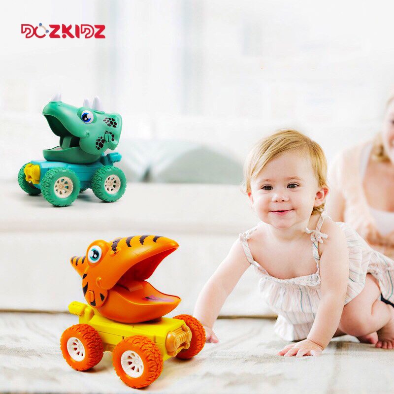 Xe khủng long chạy đà 4 bánh - đồ chơi cho trẻ từ 1 tuổi trở lên - DOZKIDZ