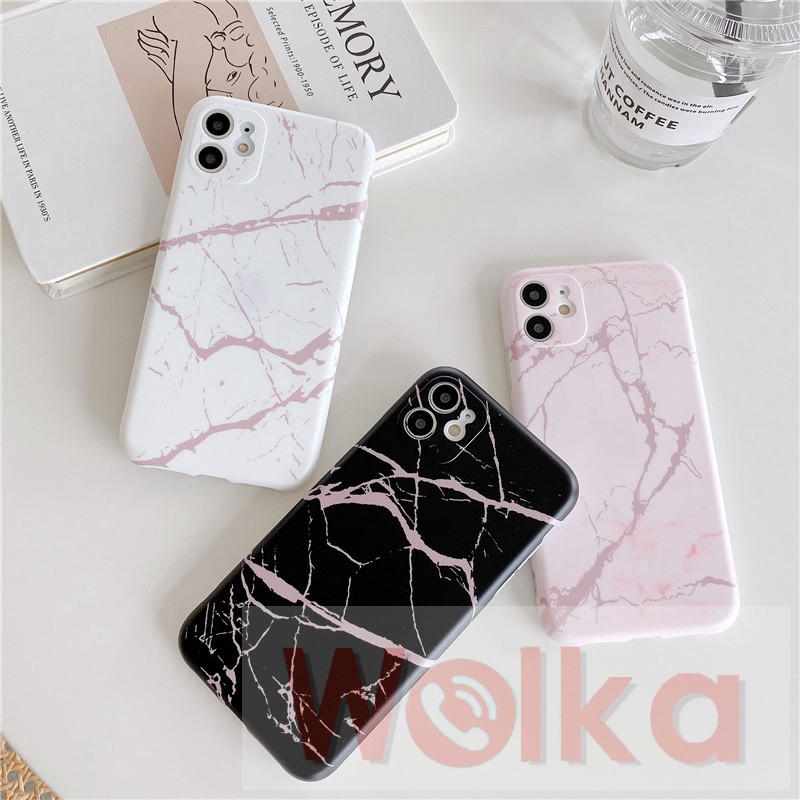 Ốp điện thoại silicon IMD họa tiết vân đá cho iPhone11 8plus 7plus 8 7 6 6s Plus 11Pro Max XR X XS MAX SE 2020 iPhone 12 Pro Max